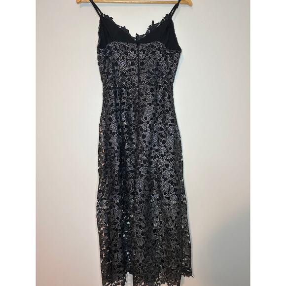 ASTR The Label Black Dress Lace Midi  Style ALD 42049 Size M Holiday Party - Picture 7 of 10